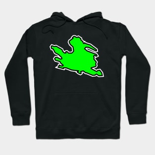 Mayne Island Simple Silhouette - Lime Green Flavour - Mayne Island Hoodie